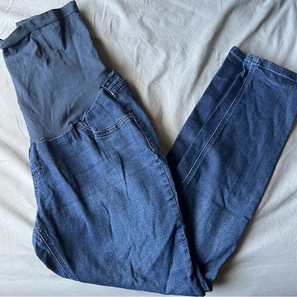 Indigo Blue Stretchy Maternity Pants